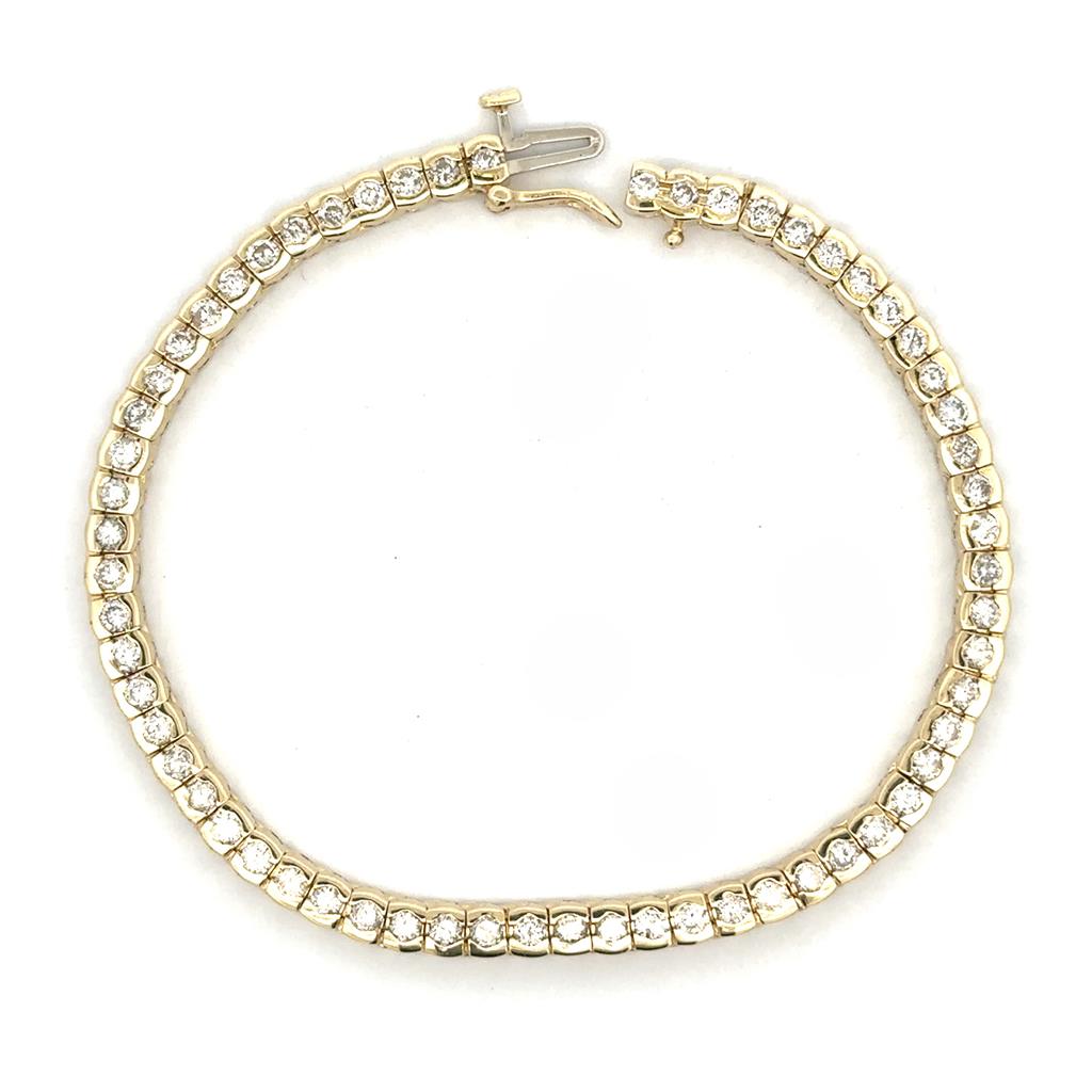 Yellow Gold Tennis Bracelet