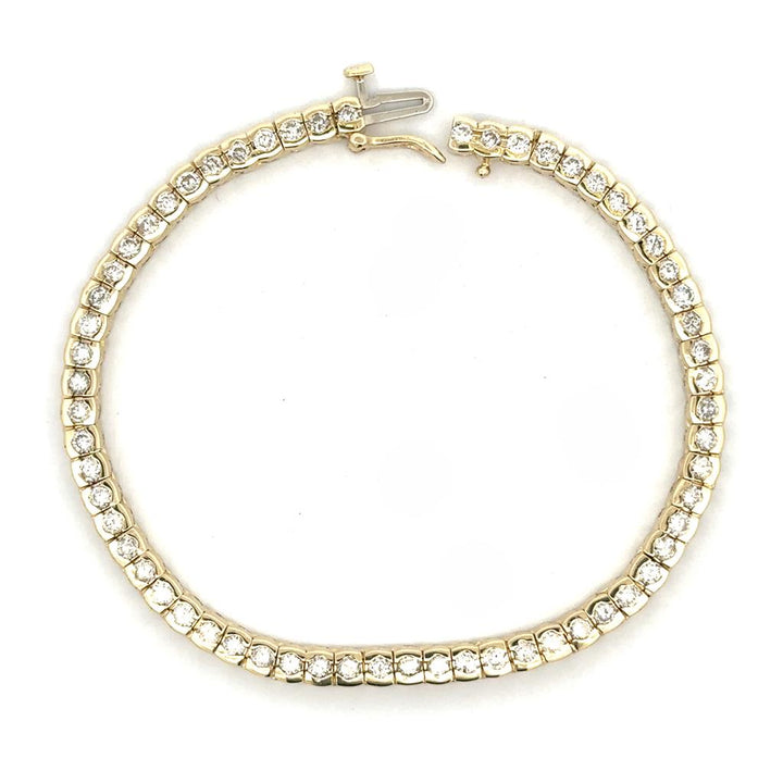 Yellow Gold Tennis Bracelet