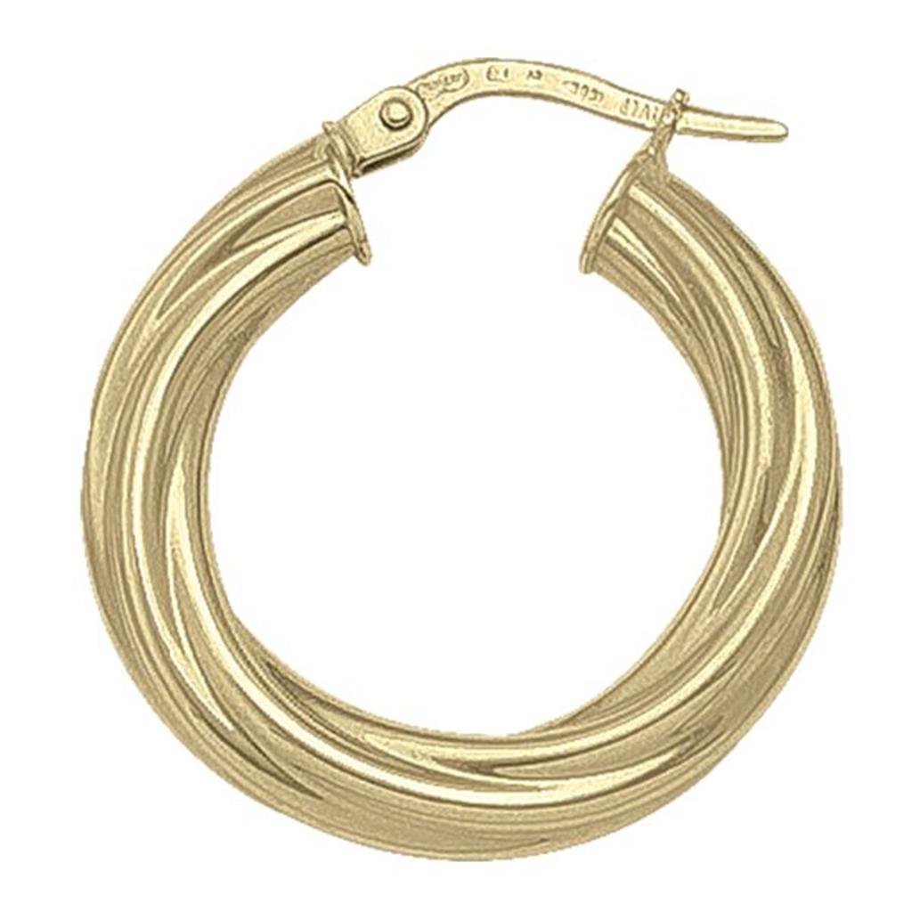 Yellow Gold Hoops