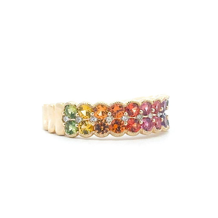 Rainbow Sapphire Ring