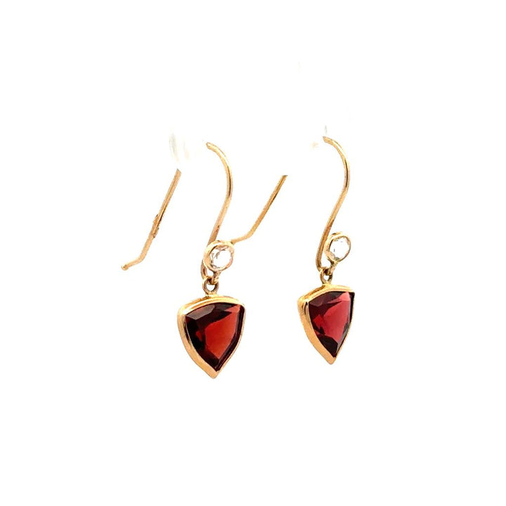 Garnet & Topaz Earrings