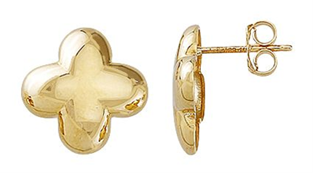 Puffed Flower Earrings