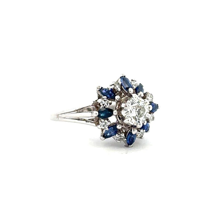 Diamond & Sapphire Cluster
