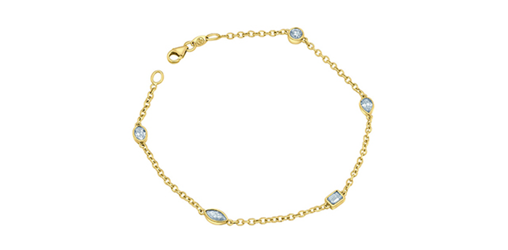 Lab Grown Diamond Station Bracelet