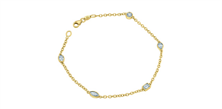 Lab Grown Diamond Station Bracelet