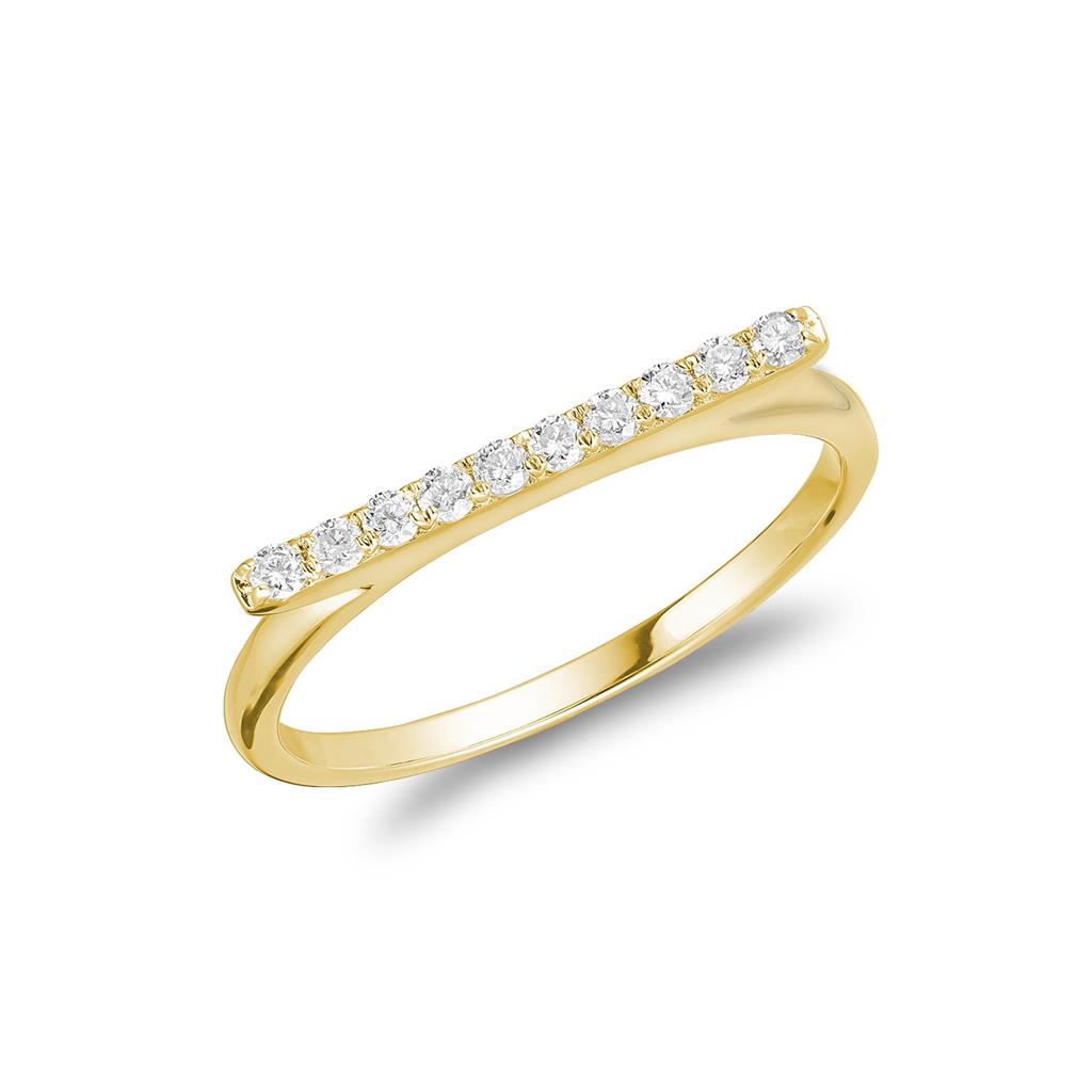 Diamond Bar Fashion Ring