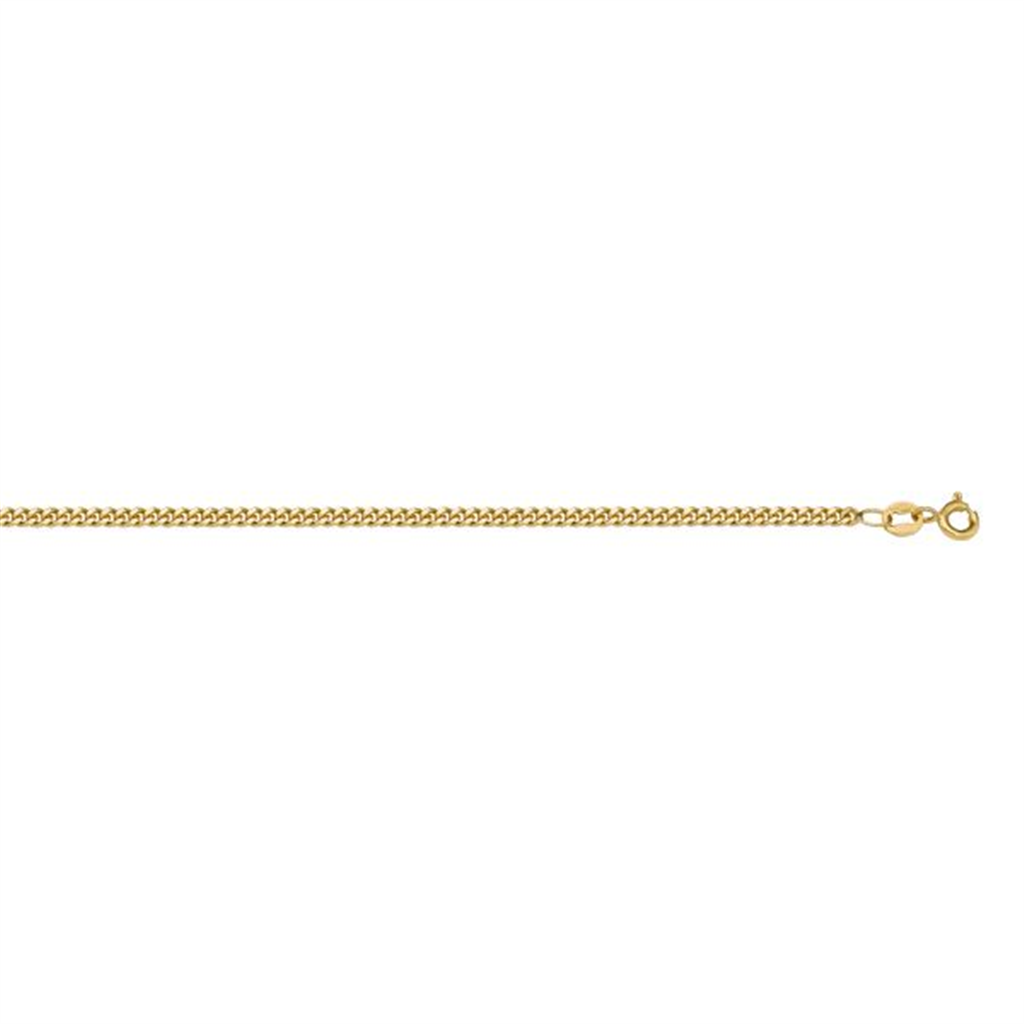10K Yellow Gold Curb Chain - 18 Inches