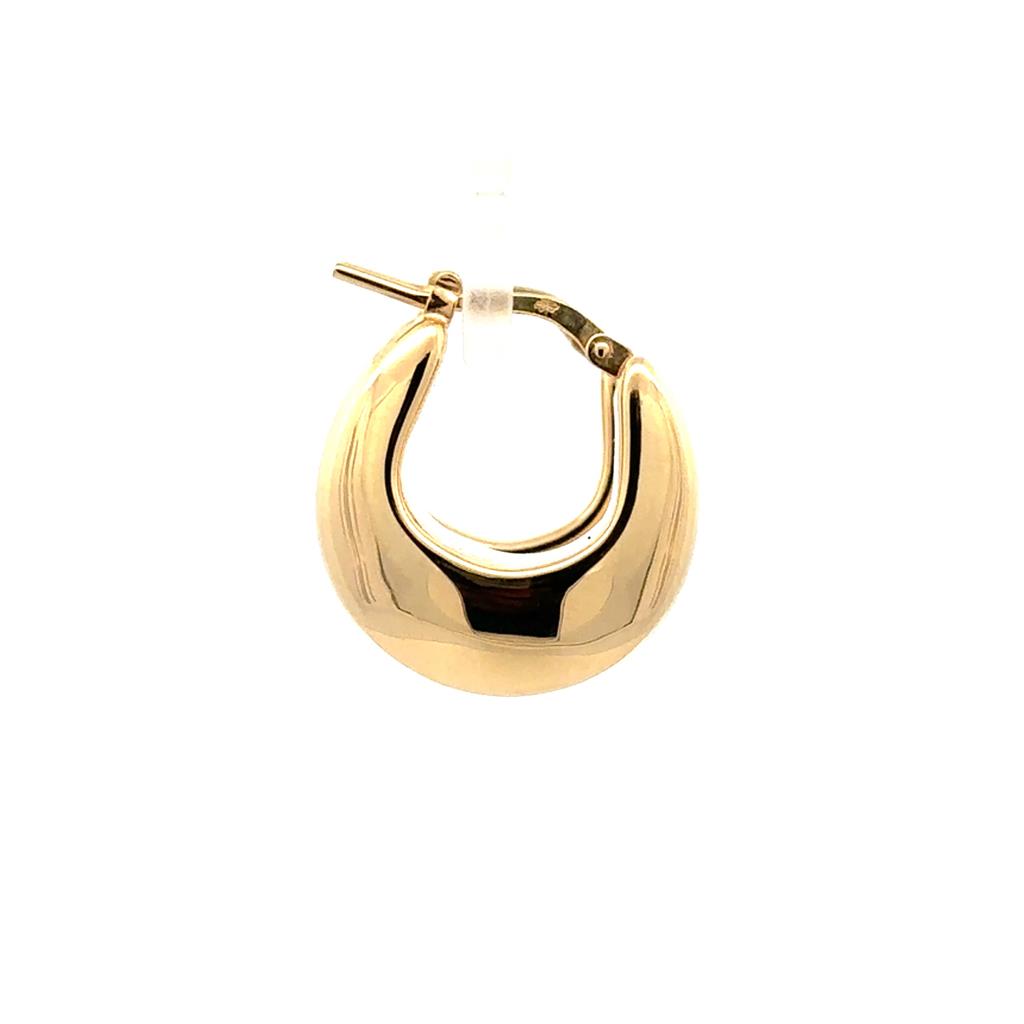 Yellow Gold Medium Hoops