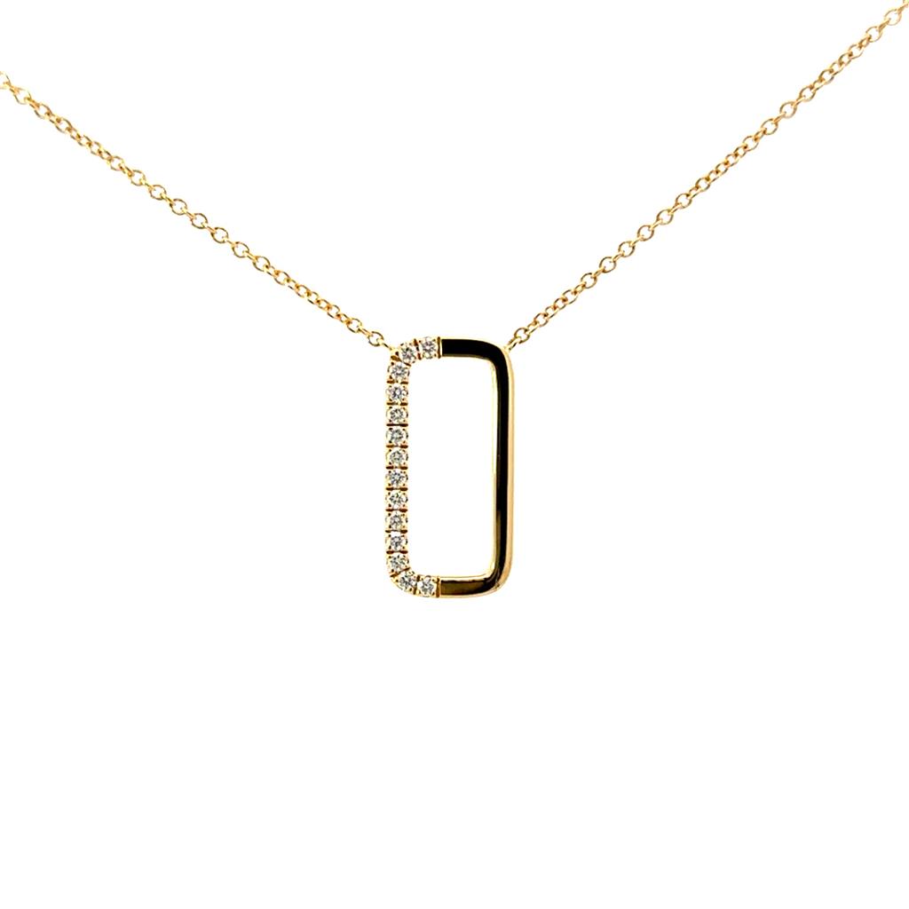 Open Rectangular Pendant – Davidson's Jewellers