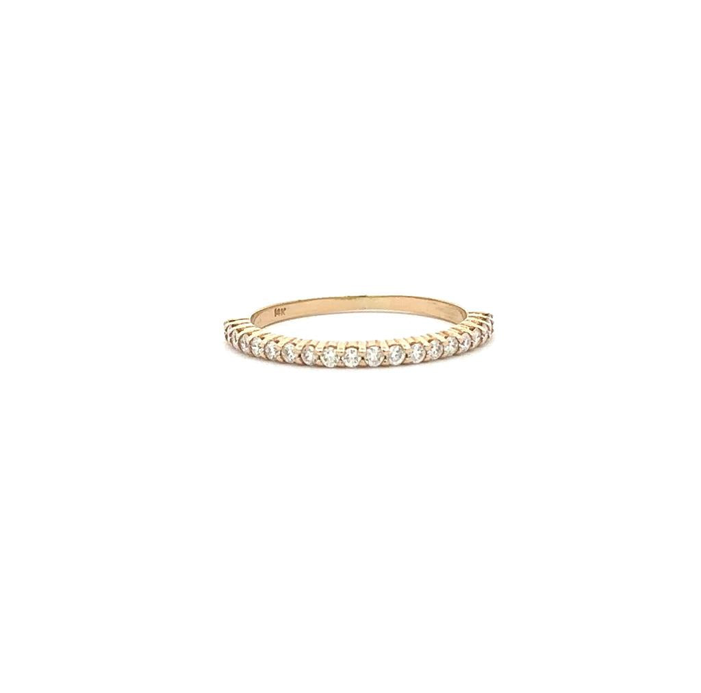 Yellow Gold and Diamond Band