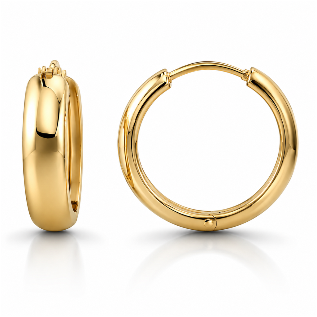 Domed Huggie Earrings