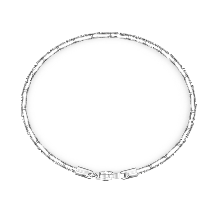 Silver Oval Link Bracelet