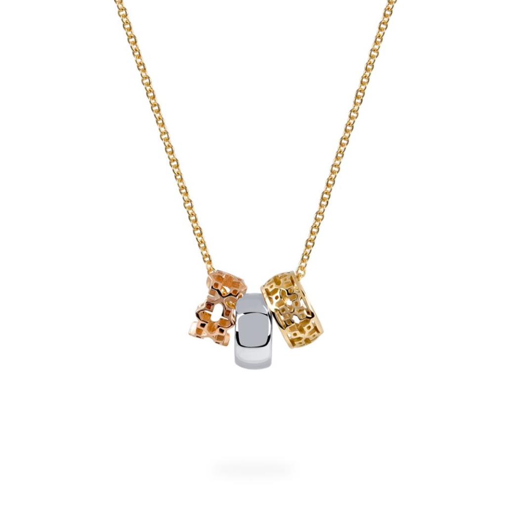 Birks Tri-Colour Gold Dare to Dream Pendant