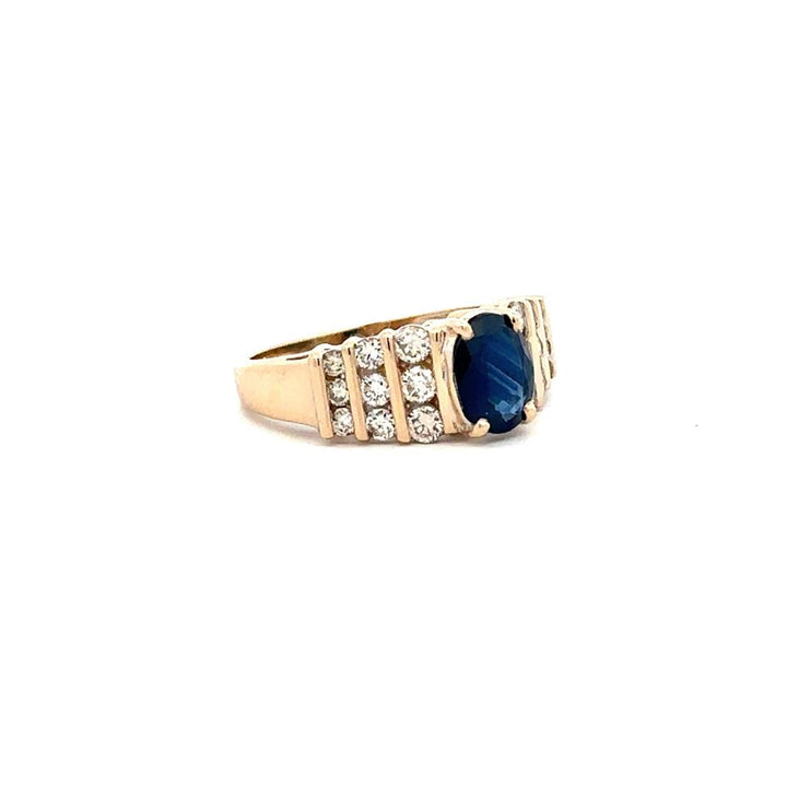 Sapphire & Diamond Ring