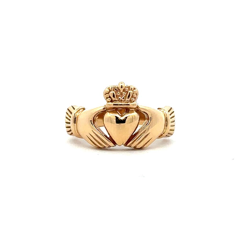 18K Gold Claddagh Ring