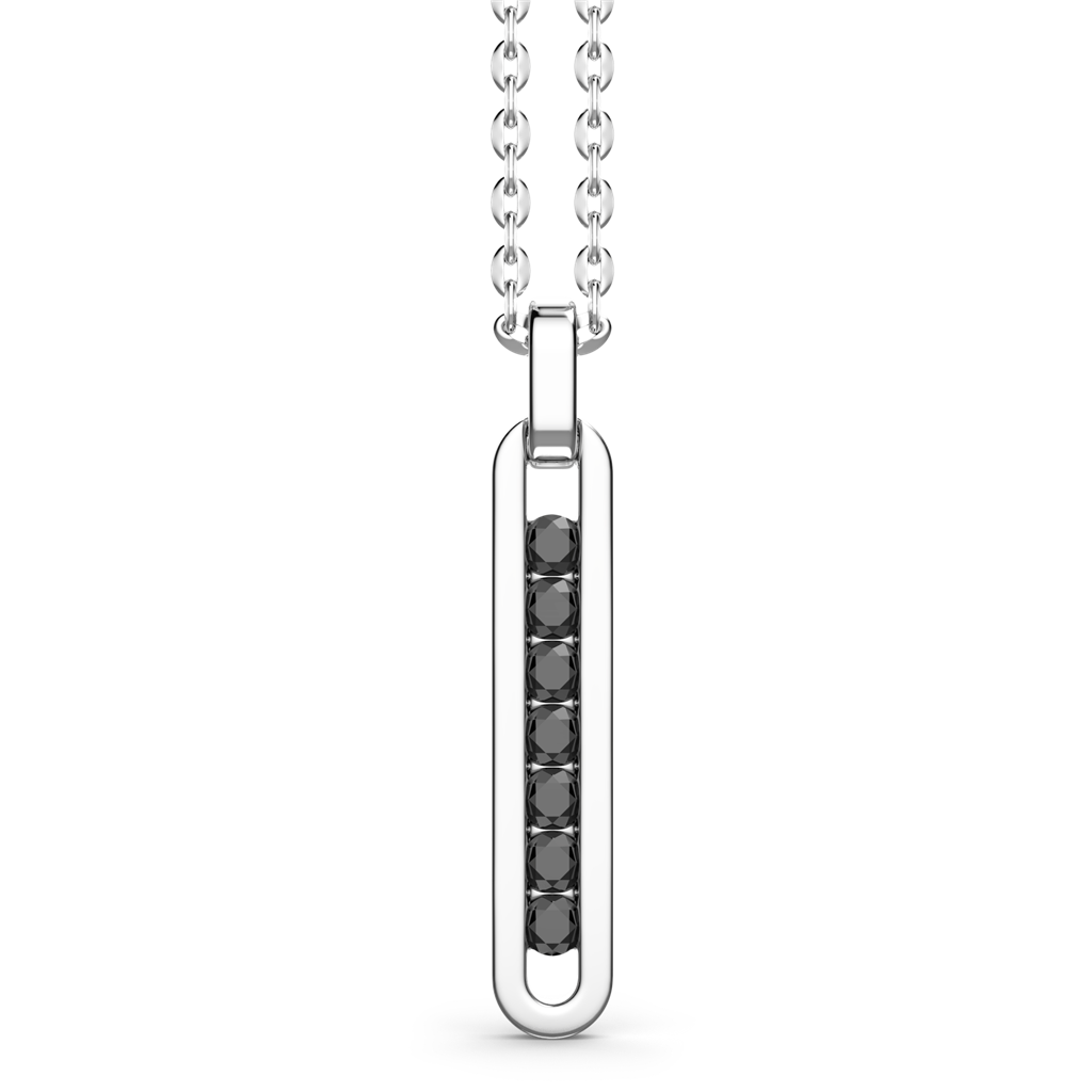 Silver & Spinel Pendant With Chain