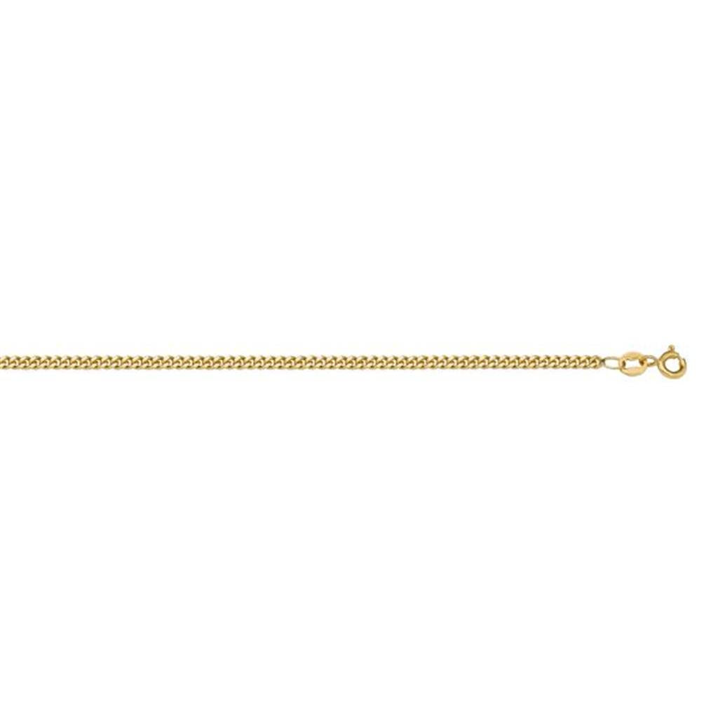 Yellow Gold Curb Chain - 18 Inches