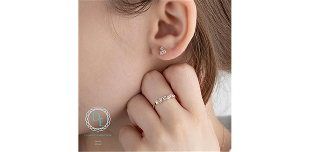 Lab Grown Diamond 3-Stone Earrings
