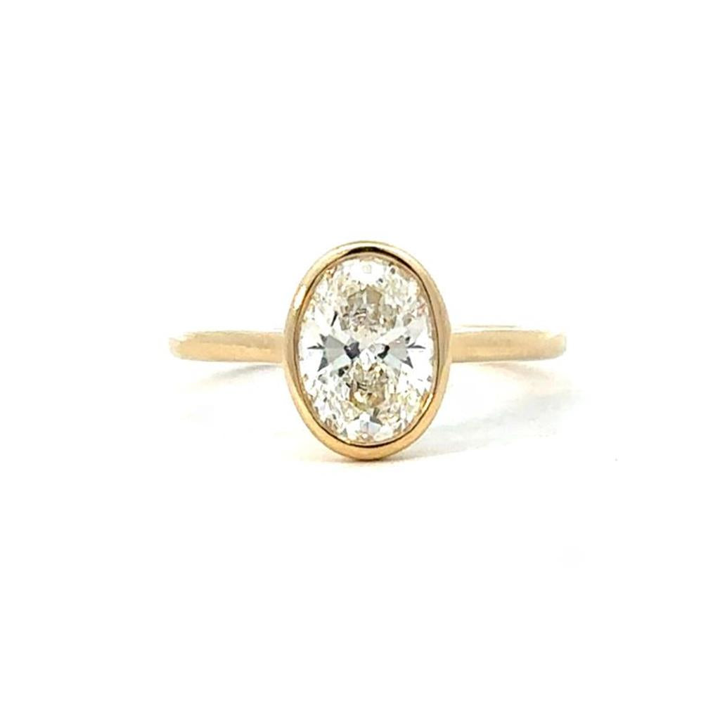 Oval Lab Grown Diamond Engagement Ring