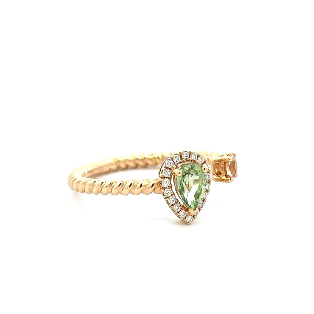 Green Sapphire Ring