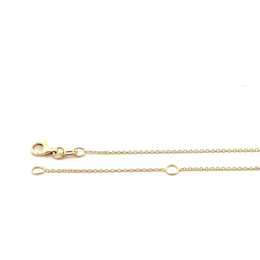 18K Cable Chain - 20 Inches