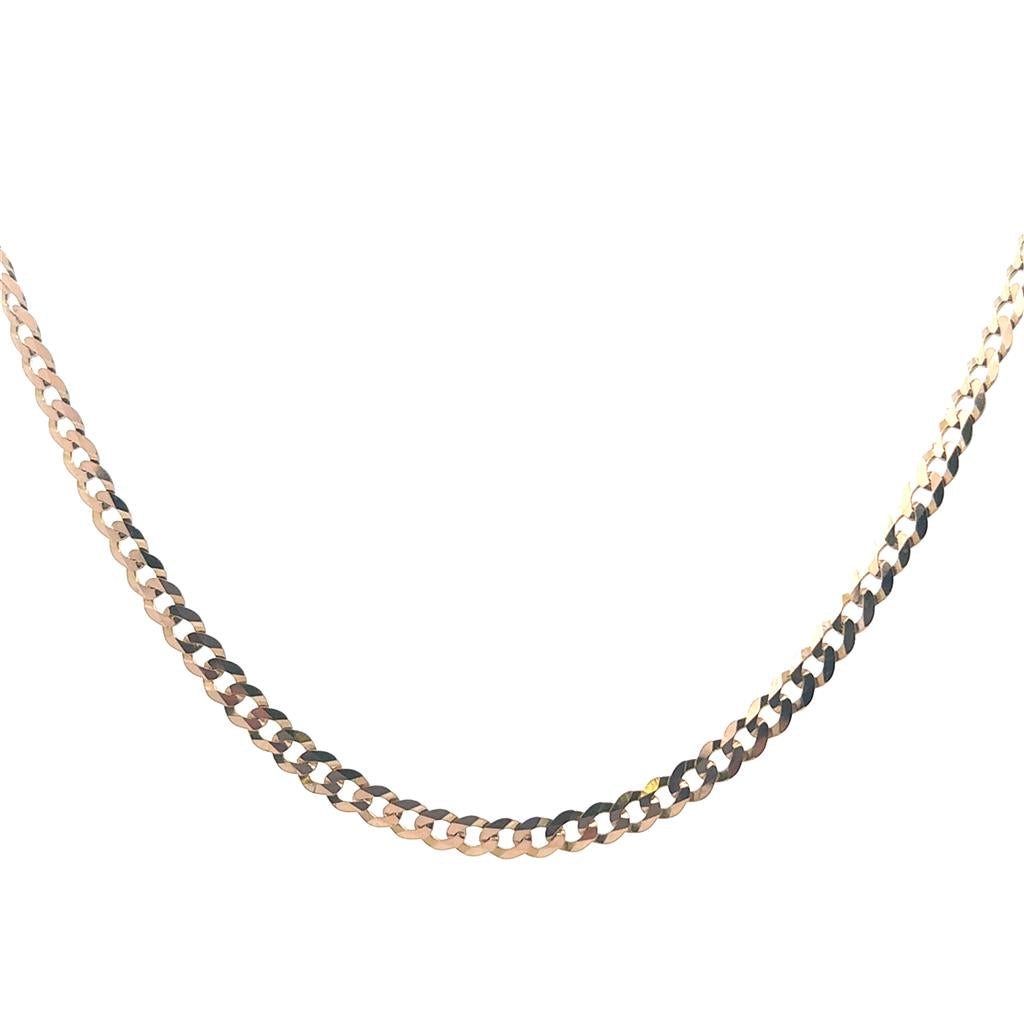 Yellow Gold Flat Curb Chain