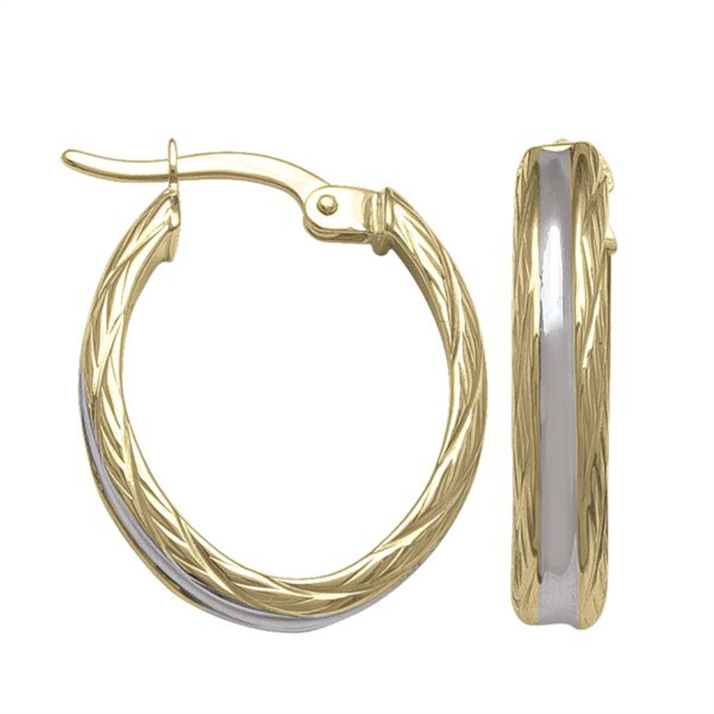 Two-Tone Patterned Hoops