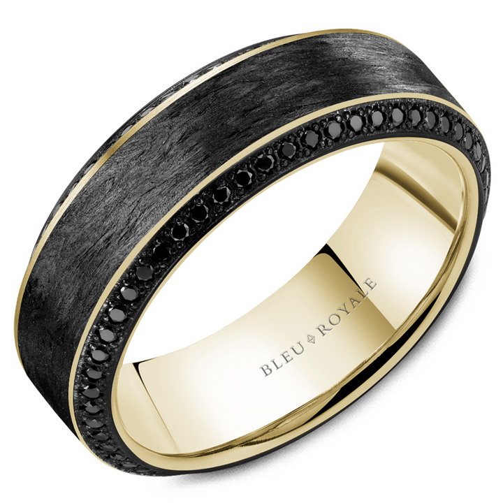 Black Diamond Wedding Band