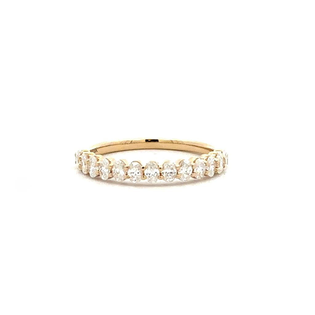 Oval Diamond Wedding/Anniversary Band
