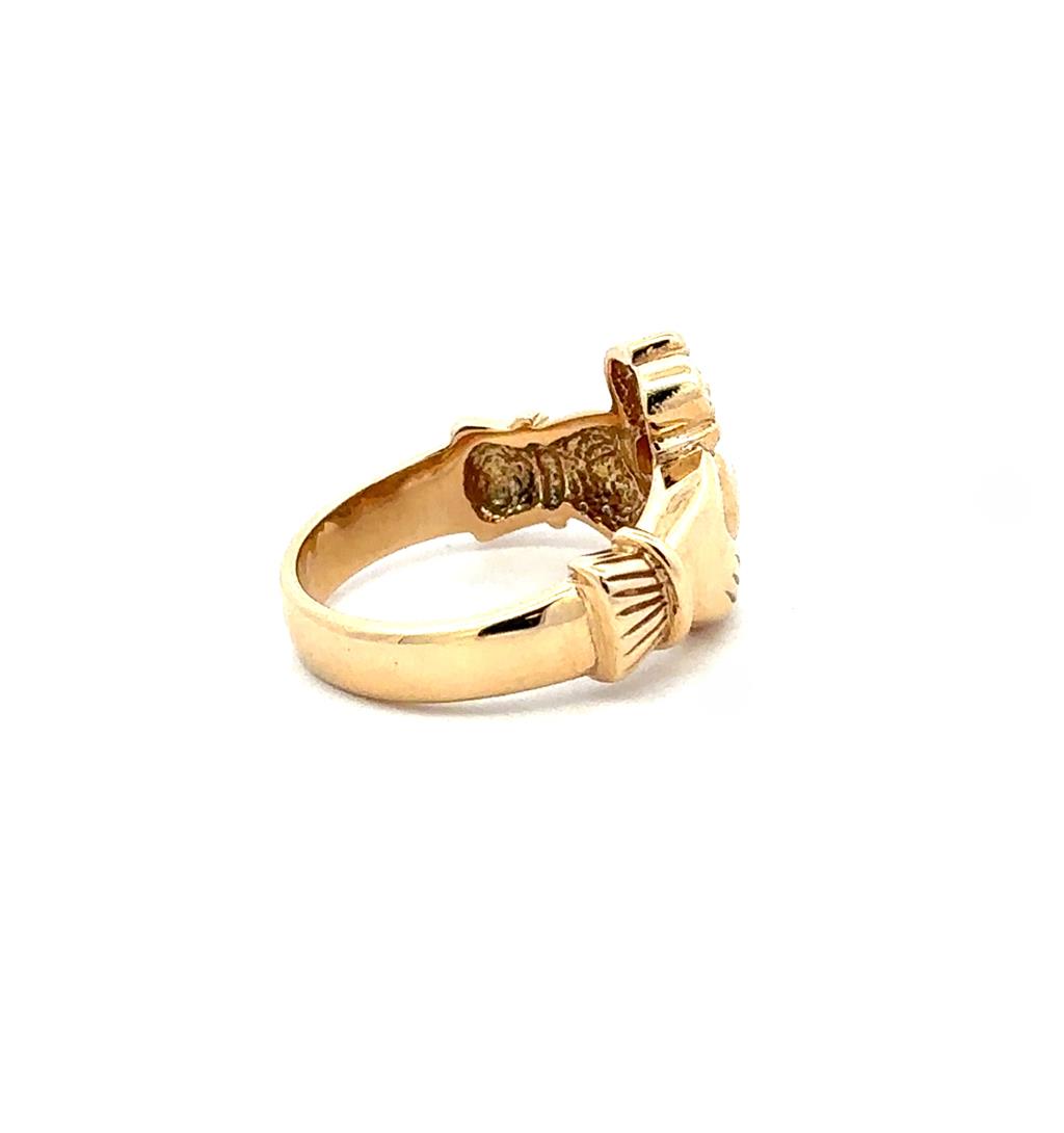 18K Gold Claddagh Ring