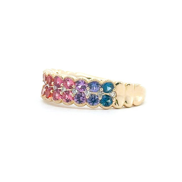 Rainbow Sapphire Ring