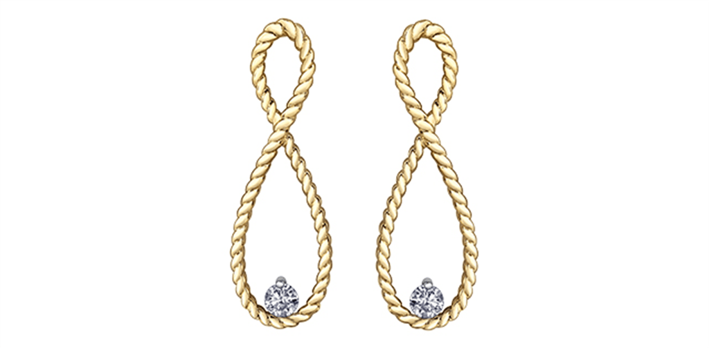 Canadian Diamond & Gold Earrings - Davidson's Jewellers
