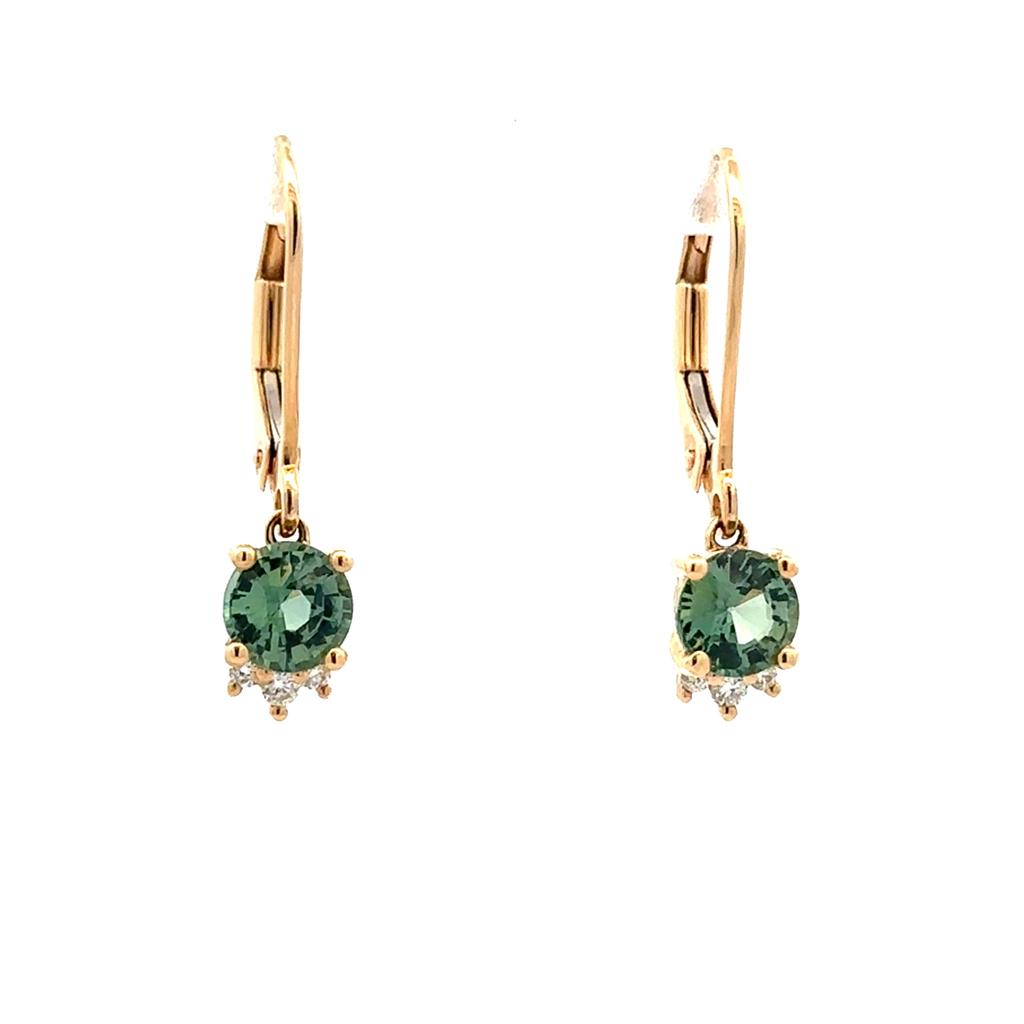 Green Sapphire Earrings