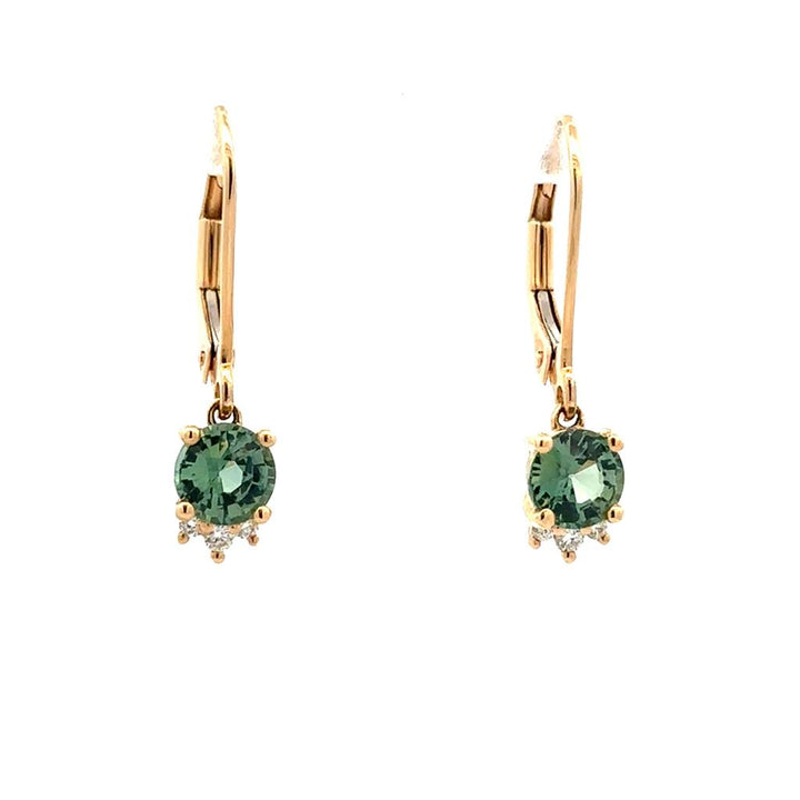 Green Sapphire Earrings