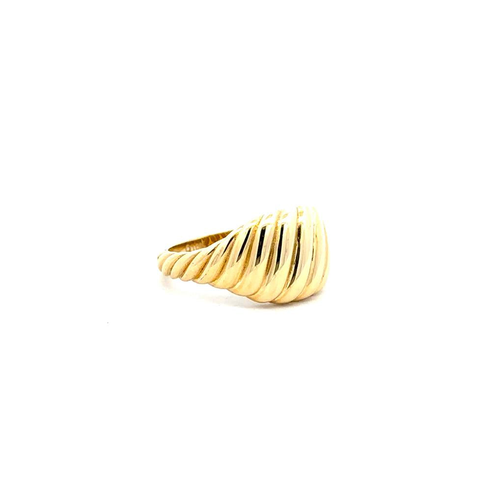 Yellow Gold Croissant Ring