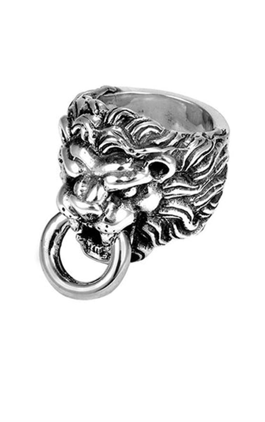 Sterling Silver Lion Ring