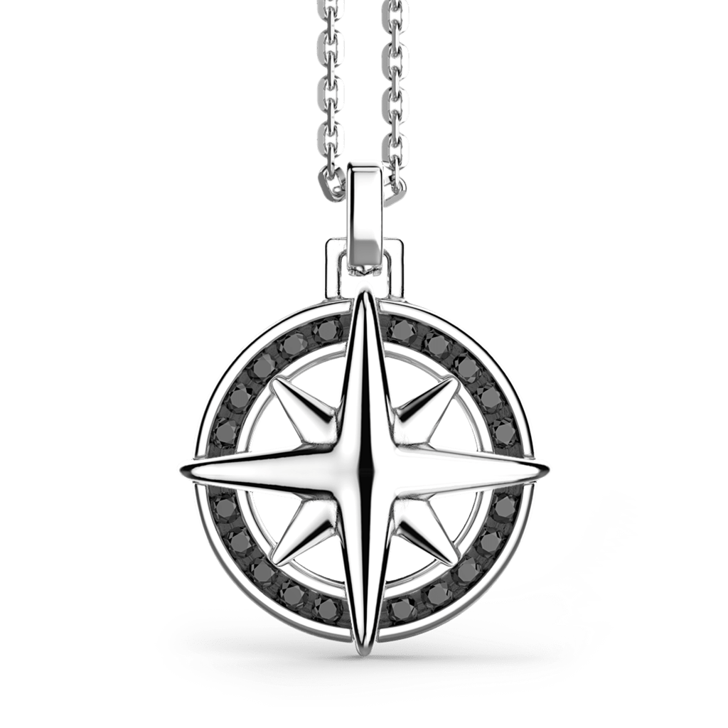 Compass Rose Pendant With Chain - Davidson's Jewellers