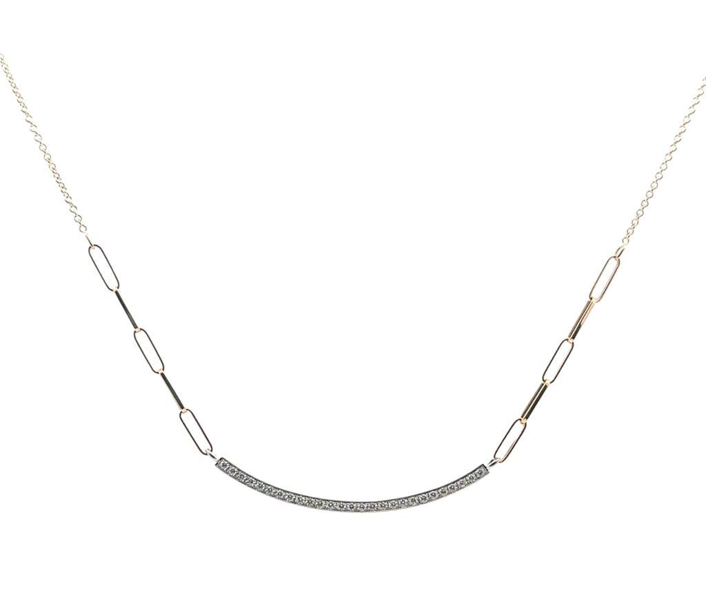 Curved Bar Necklace - Davidson's Jewellers