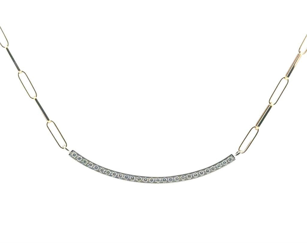 Curved Bar Necklace - Davidson's Jewellers