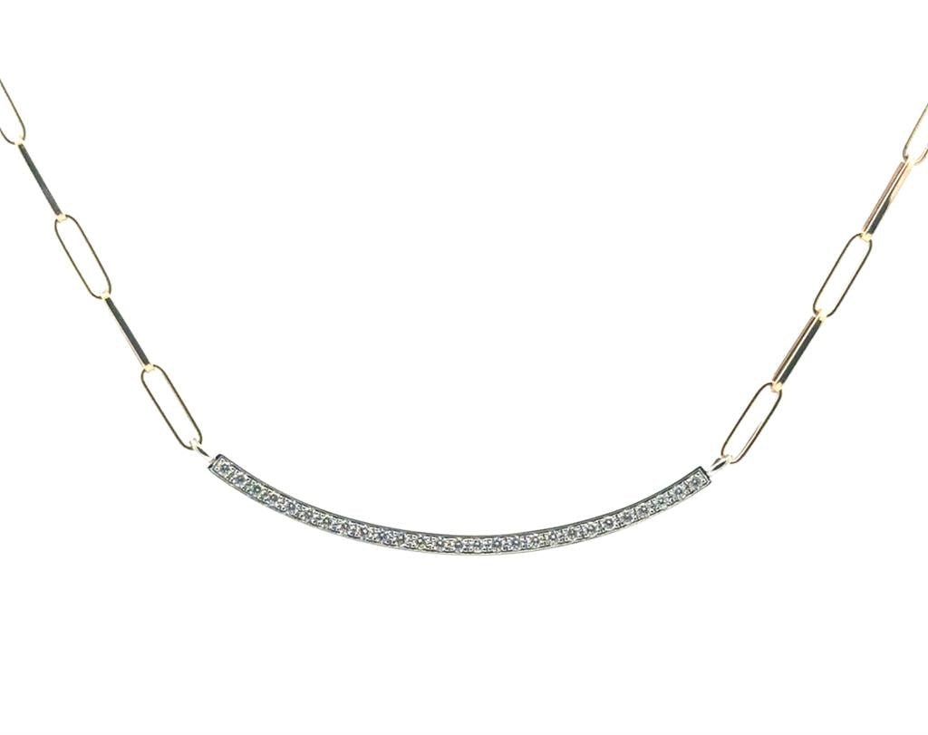 Curved Bar Necklace - Davidson's Jewellers