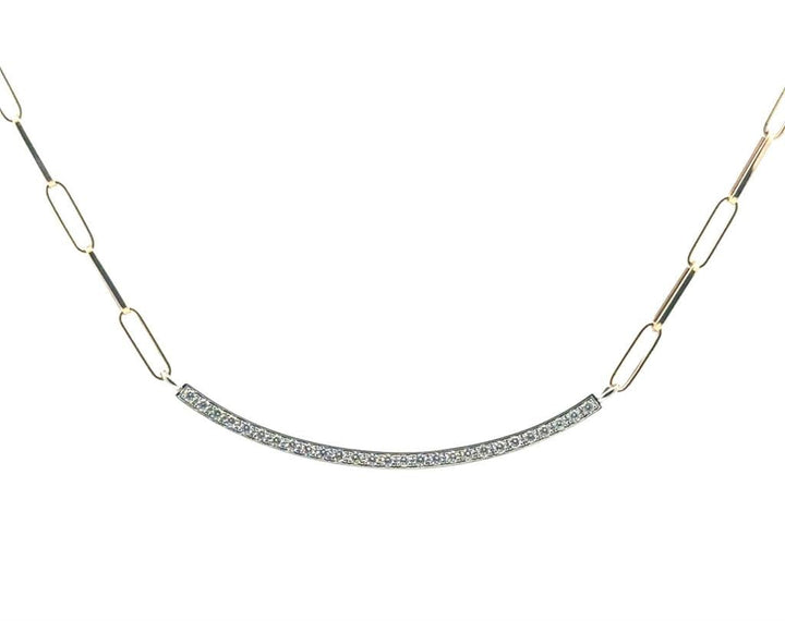 Curved Bar Necklace - Davidson's Jewellers
