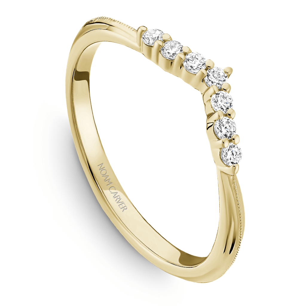 Curved Wedding Band - Lab Grown Diamonds - Davidson's Jewellers