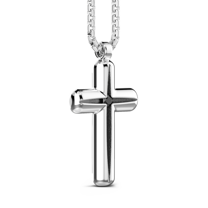 Silver Cross & Chain