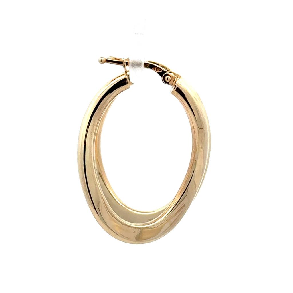 Flat Twist Hoops