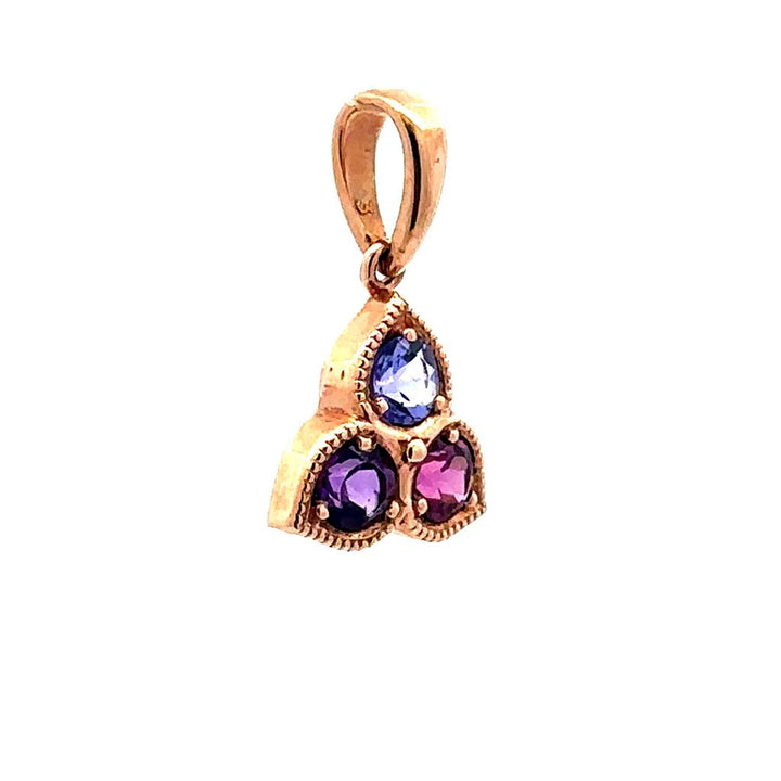 Rose Gold Multi-Stone Pendant