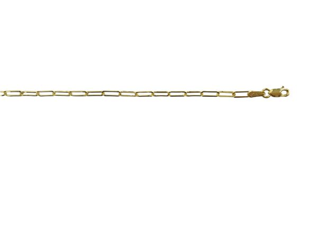 Gold Paperclip Link Bracelet