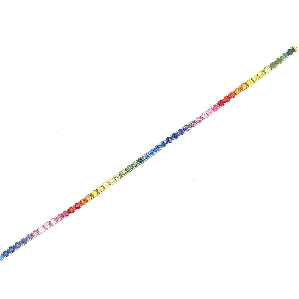 Rainbow Sapphire Bracelet