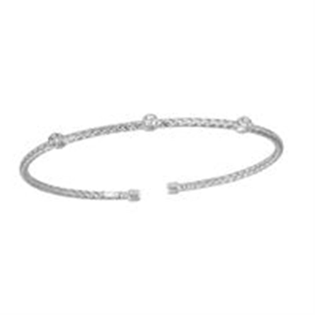 "Darsi" bracelet by Charles Garnier. The sterling silver bangle has a - Davidson's Jewellers