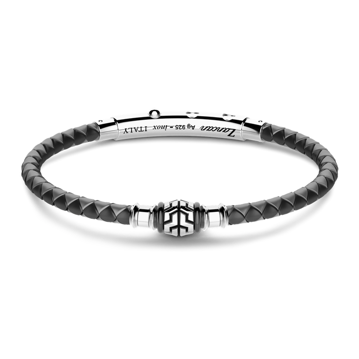 Two-Tone Grey Silicone Bracelet