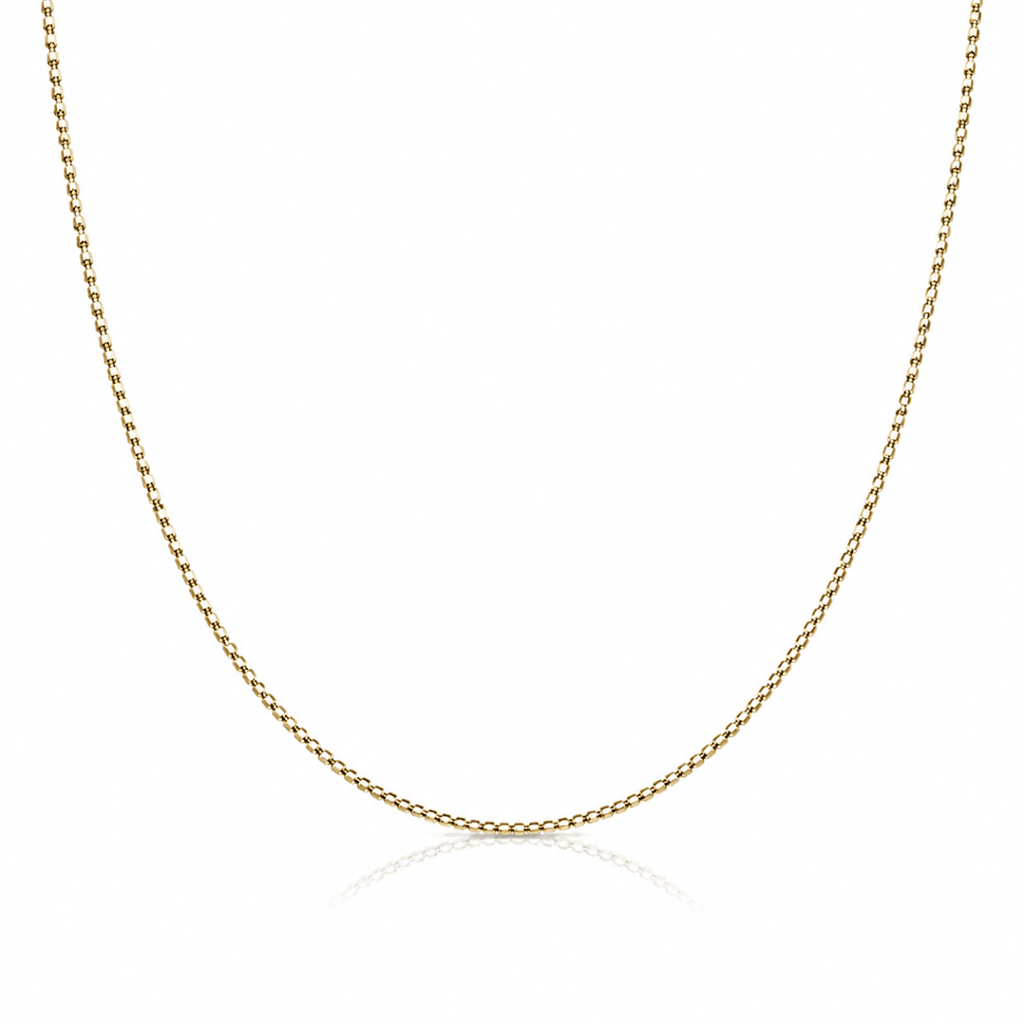 Diamond Cut Bead Necklace - 18 Inch - Davidson's Jewellers